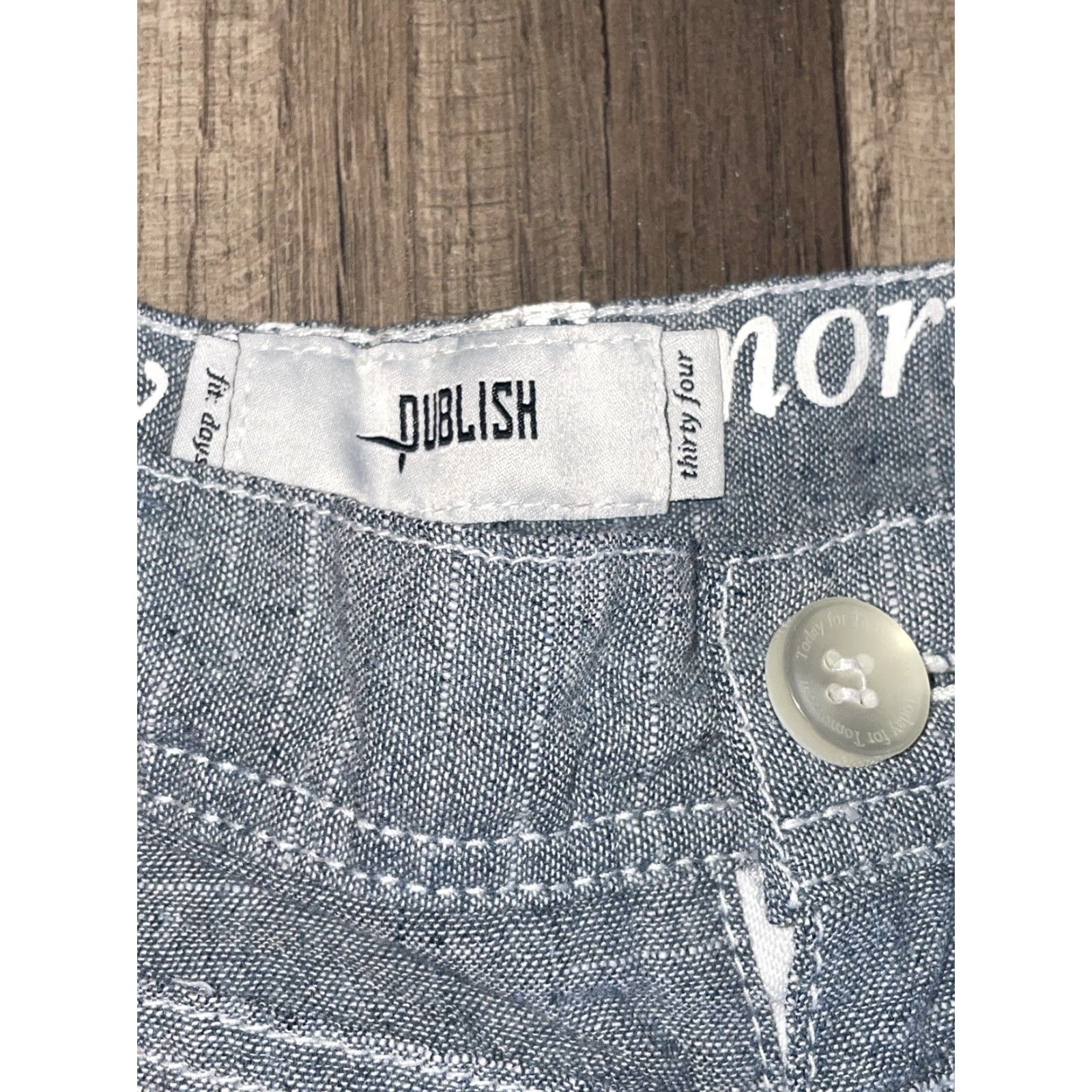 J Brand Publish Brand Shorts Bluish Grey Size 34 Mens Gray Chino Regular Sportwear Size US 34 / EU 50 - 4 Thumbnail