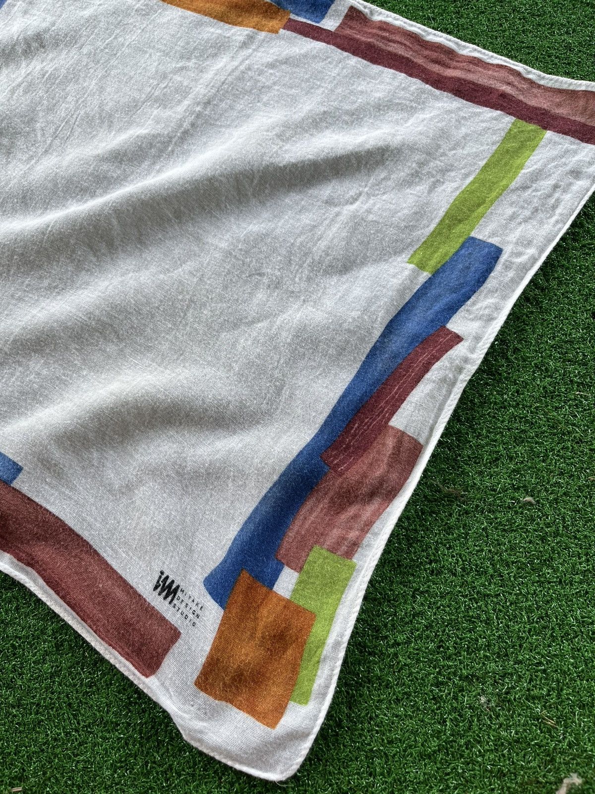 Designer × Issey Miyake × Japanese Brand Issey Miyake iM Product Block Design Handkerchief Size ONE SIZE - 4 Thumbnail