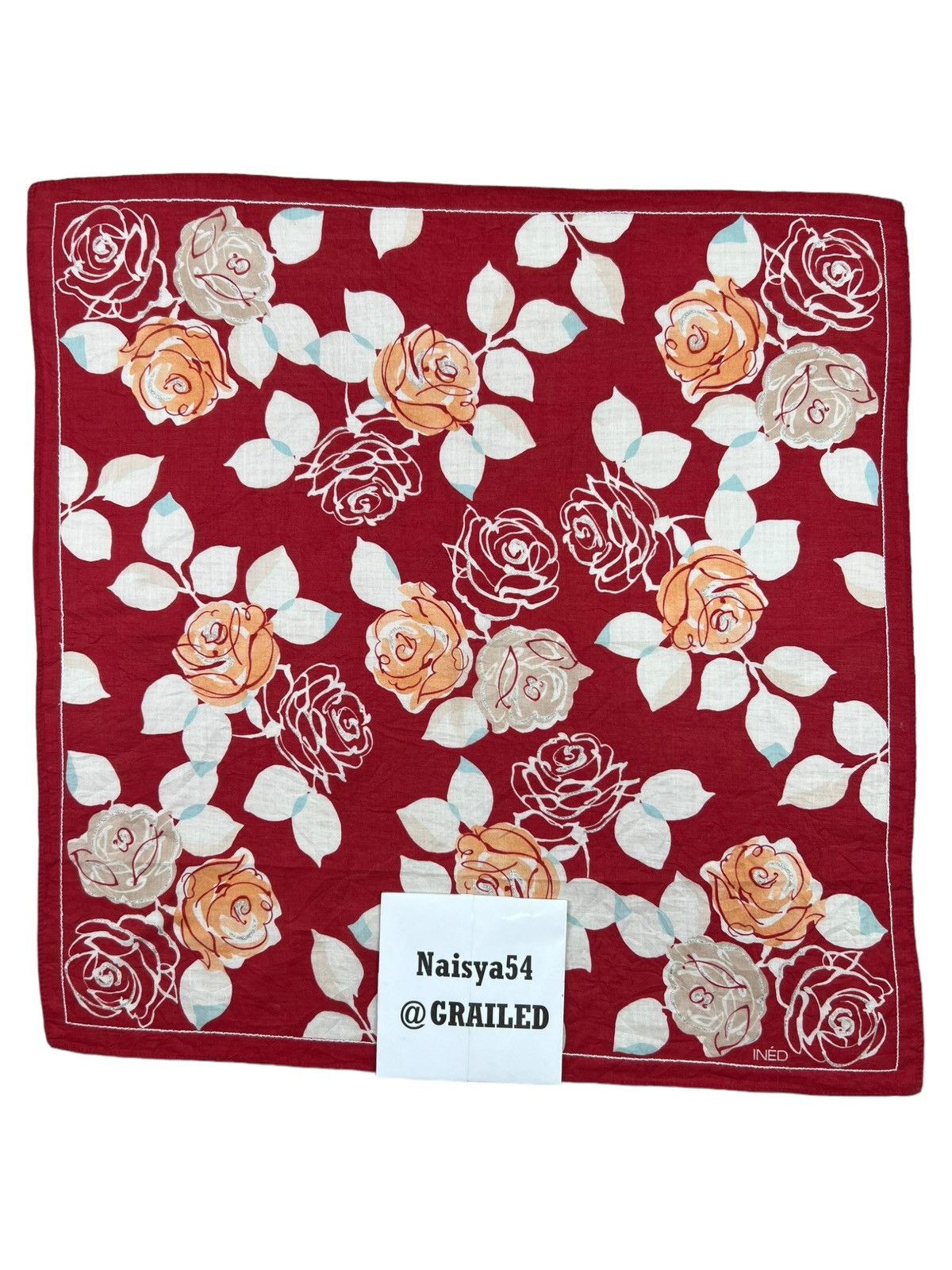 Yohji Yamamoto Ined Handkerchief Neckerchief Bandana Pocketsquare Size ONE SIZE - 6 Thumbnail