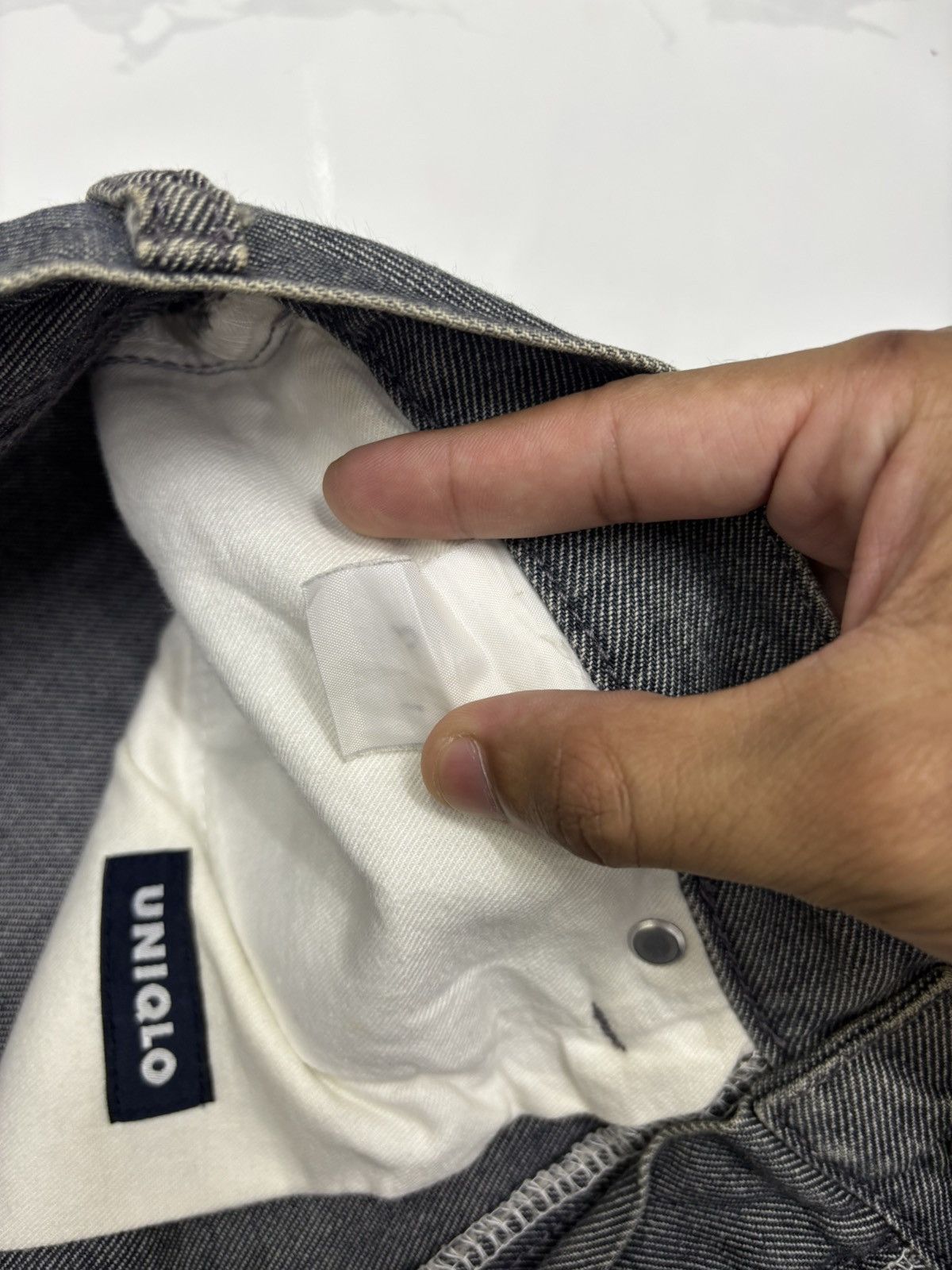 Helmut Lang × Uniqlo VINTAGE UNIQLO BAGGY JEANS HELMUT LANG COTTON STYLE JEANS Size US 30 / EU 46 - 11 Thumbnail