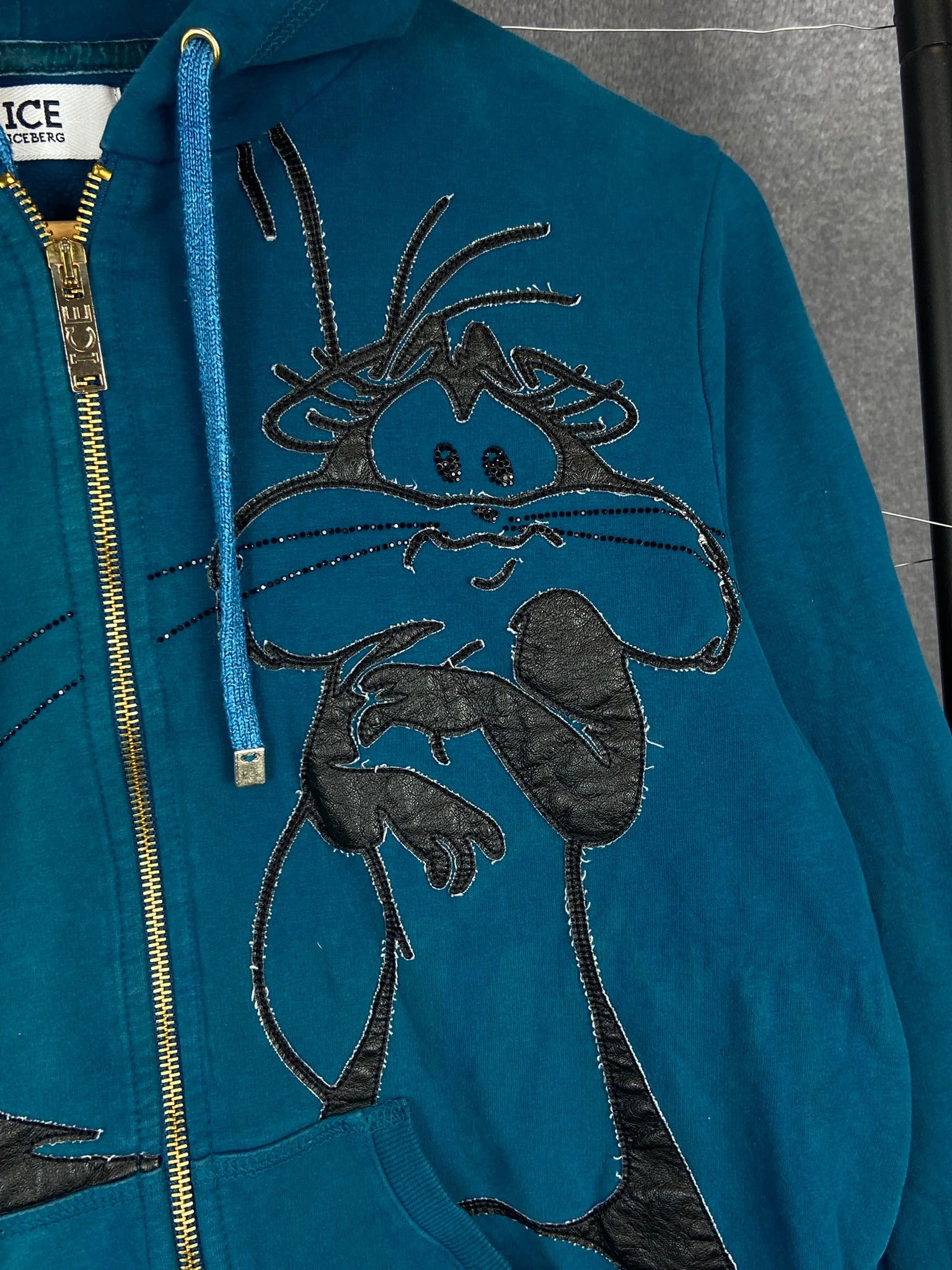 Iceberg Iceberg Sylvester Hoodie S | Blue Cartoon Zip Sweat Size US S / EU 44-46 / 1 - 2 Thumbnail