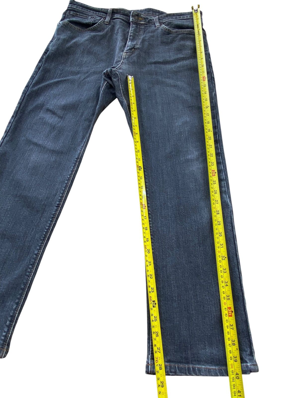 Edwin Edwin Blue Wash Style Straight Leg Jeans Size US 35 - 8 Thumbnail