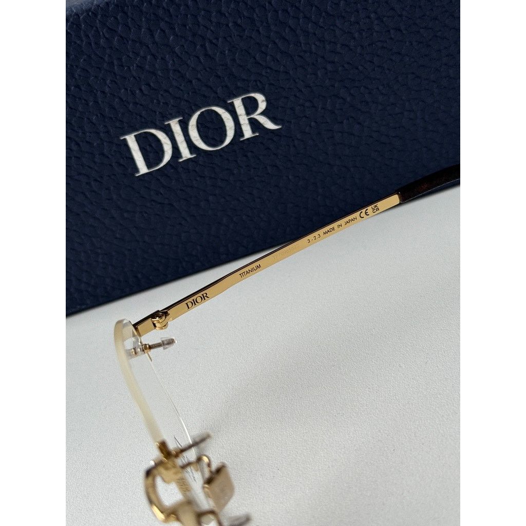 Dior NEW Dior CD DiamondO S5U Rimless Titanium Eyeglasses Frames Size ONE SIZE - 6 Thumbnail