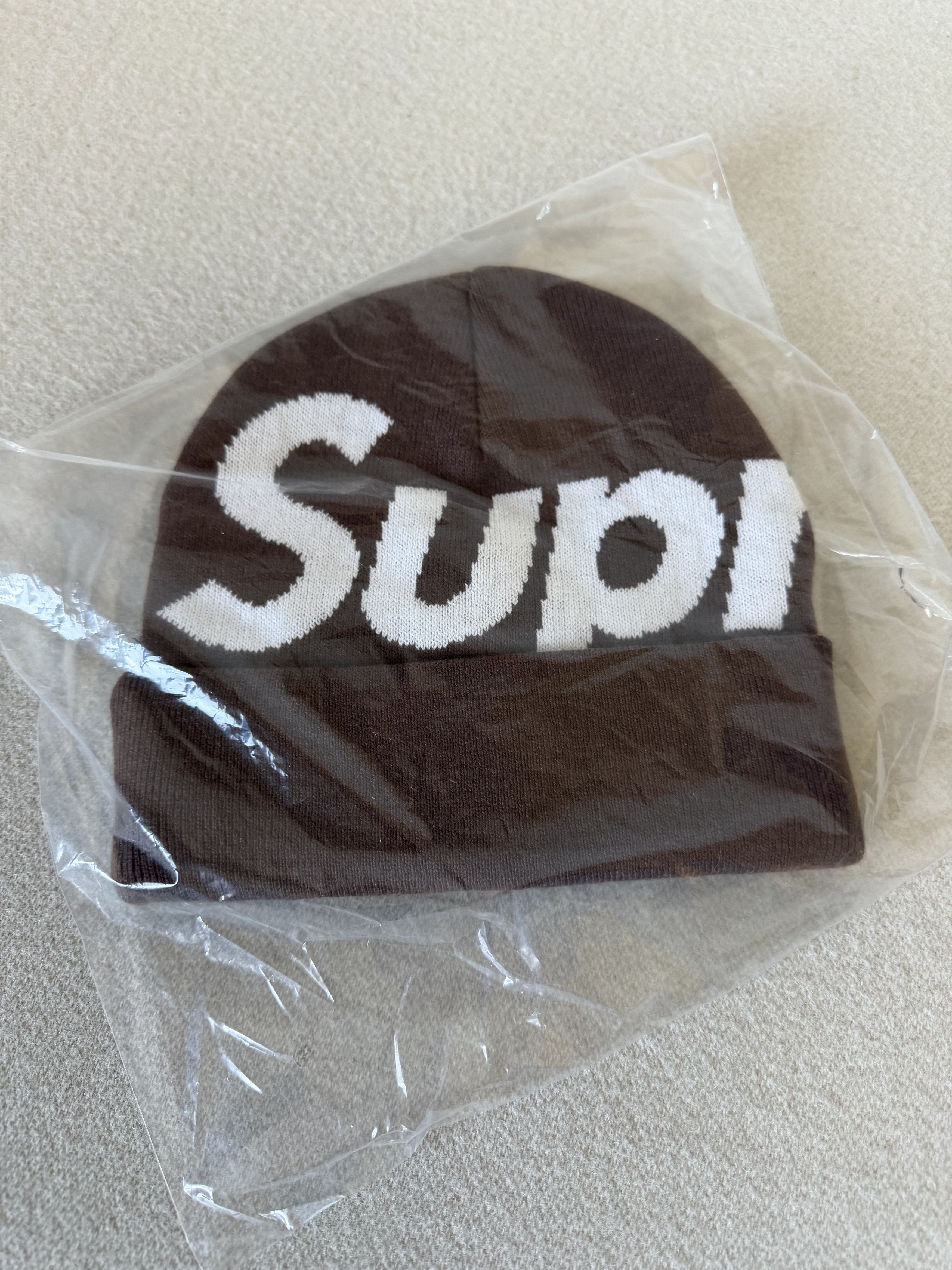 Supreme Supreme Big Logo Beanie in Brown Size ONE SIZE - 2 Thumbnail
