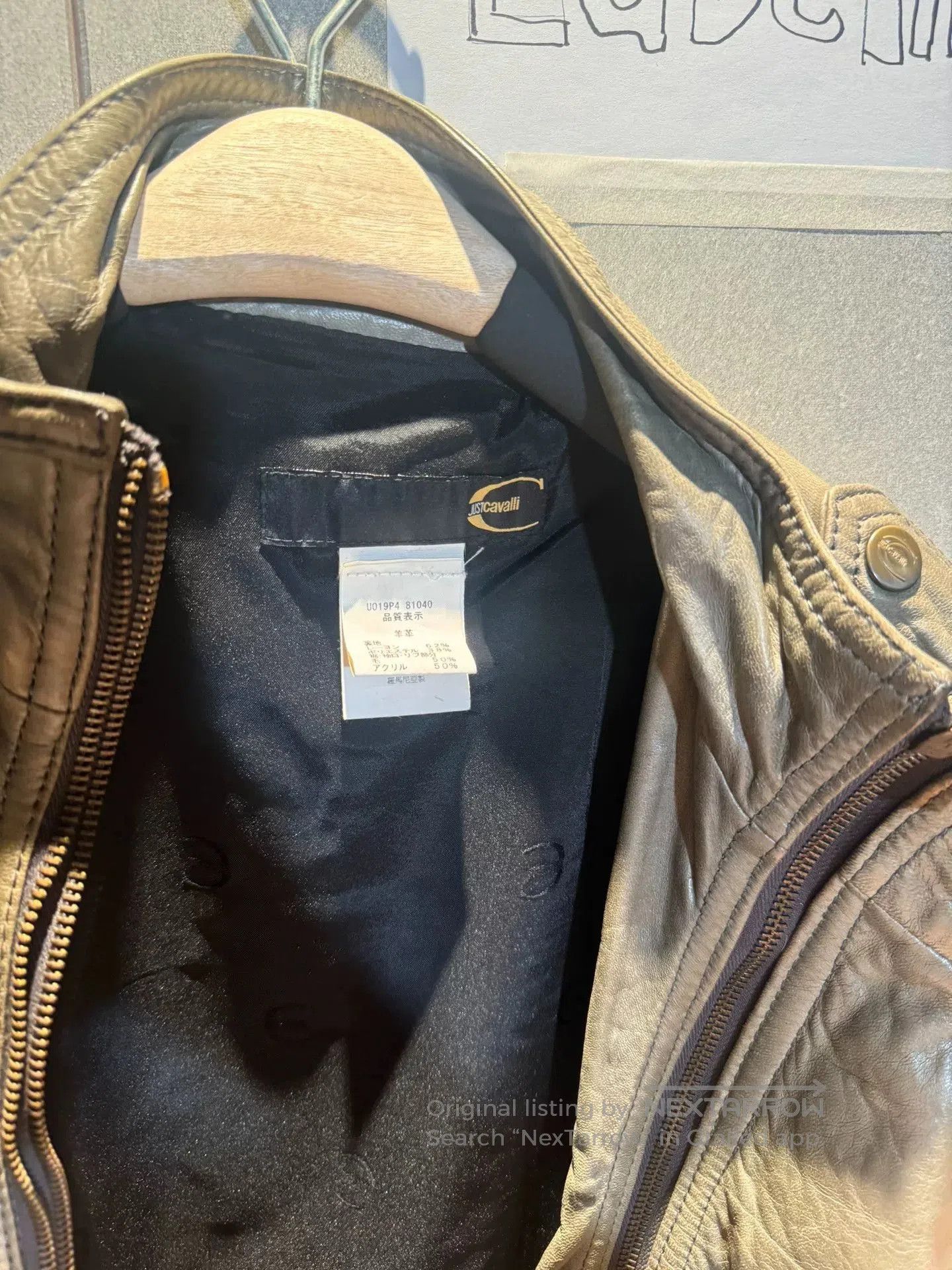 Vintage Just Cavalli Leather Jacket with Multiple Pockets. Size US M / EU 48-50 / 2 - 3 Thumbnail
