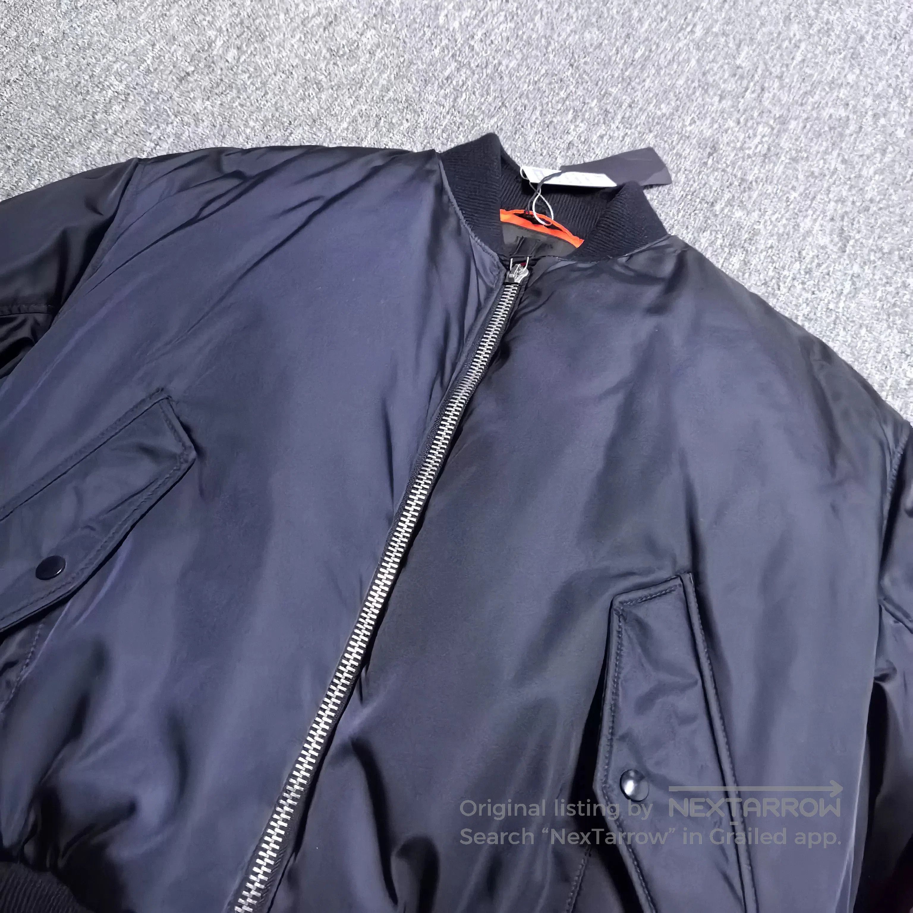 Visvim Prada Dark Blue Bomber Jacket. Size US L / EU 52-54 / 3 - 2 Thumbnail