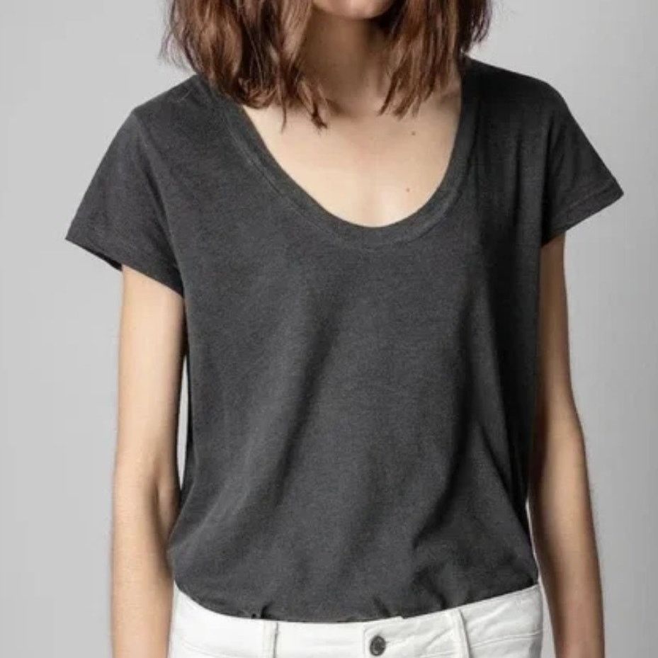 Zadig & Voltaire Zadig & Voltaire Tiny Slub Overdyed T-Shirt - Size S - NWOT Size S / US 4 / IT 40 - 1 Thumbnail