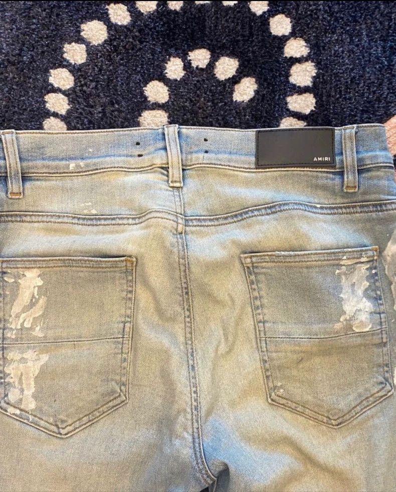 Amiri Amiri 17th season blue diamond baseboard ink jeans Size US 34 / EU 50 - 5 Thumbnail