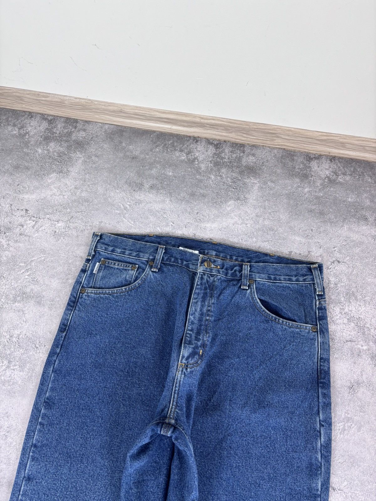 Carhartt Carhartt Men’s Denim Jeans Blue Flannel Plaid Lining Size US 38 / EU 54 - 11 Thumbnail