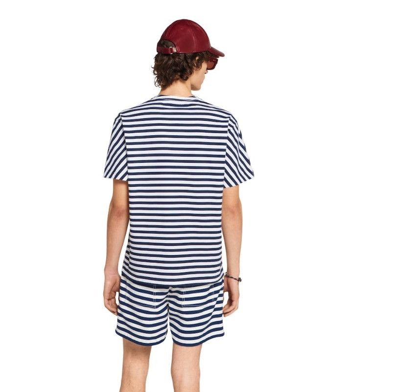 Gucci o1la5ras0426 Printed Cotton Jersey T-Shirt in White / Blue Size US S / EU 44-46 / 1 - 3 Thumbnail