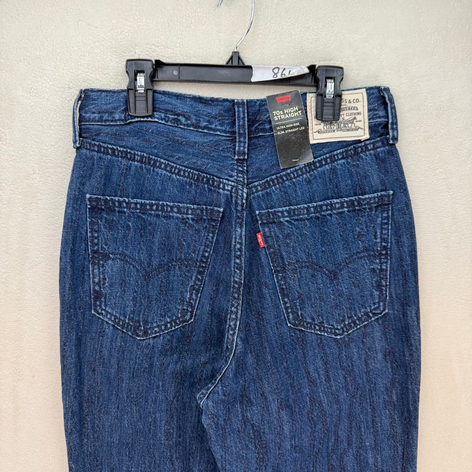 Levi's LEVI'S WELLTHREAD WOMEN'S 26X29 70'S HIGH RISE STRAIGHT FIT Size 26" / US 2 / IT 38 - 7 Thumbnail
