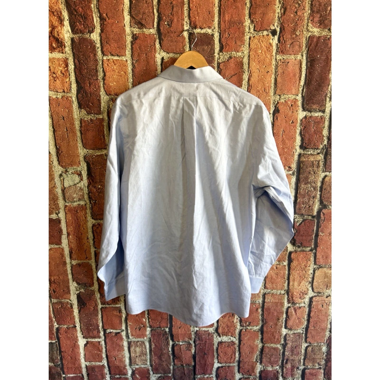 Brooks Brothers Brooks Brothers Womens Blue Long Sleeve Button-Up Shirt Size 17 4/5 Size XXL / US 16-18 / IT 52-54 - 2 Thumbnail
