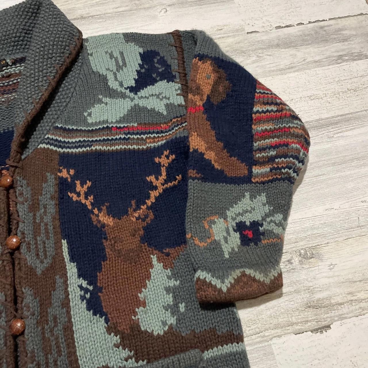 Eddie Bauer Vintage Eddie Bauer Wool Cowichan Cardigan Sweater Deer Dog Size US S / EU 44-46 / 1 - 2 Thumbnail