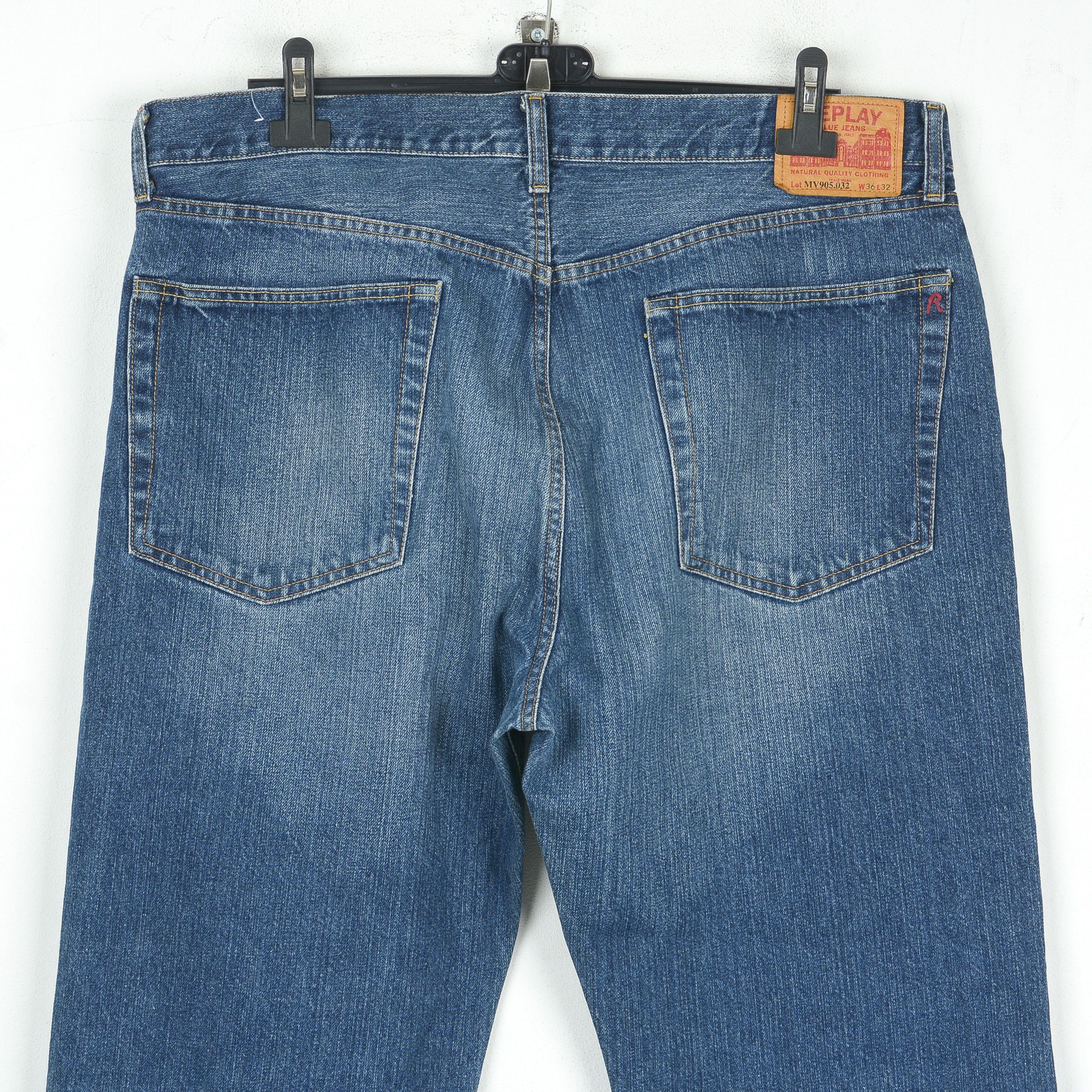 Replay Relaxed Baggy Pants Mens W36 L32 Jeans Denim Trousers blue Size US 36 / EU 52 - 3 Thumbnail