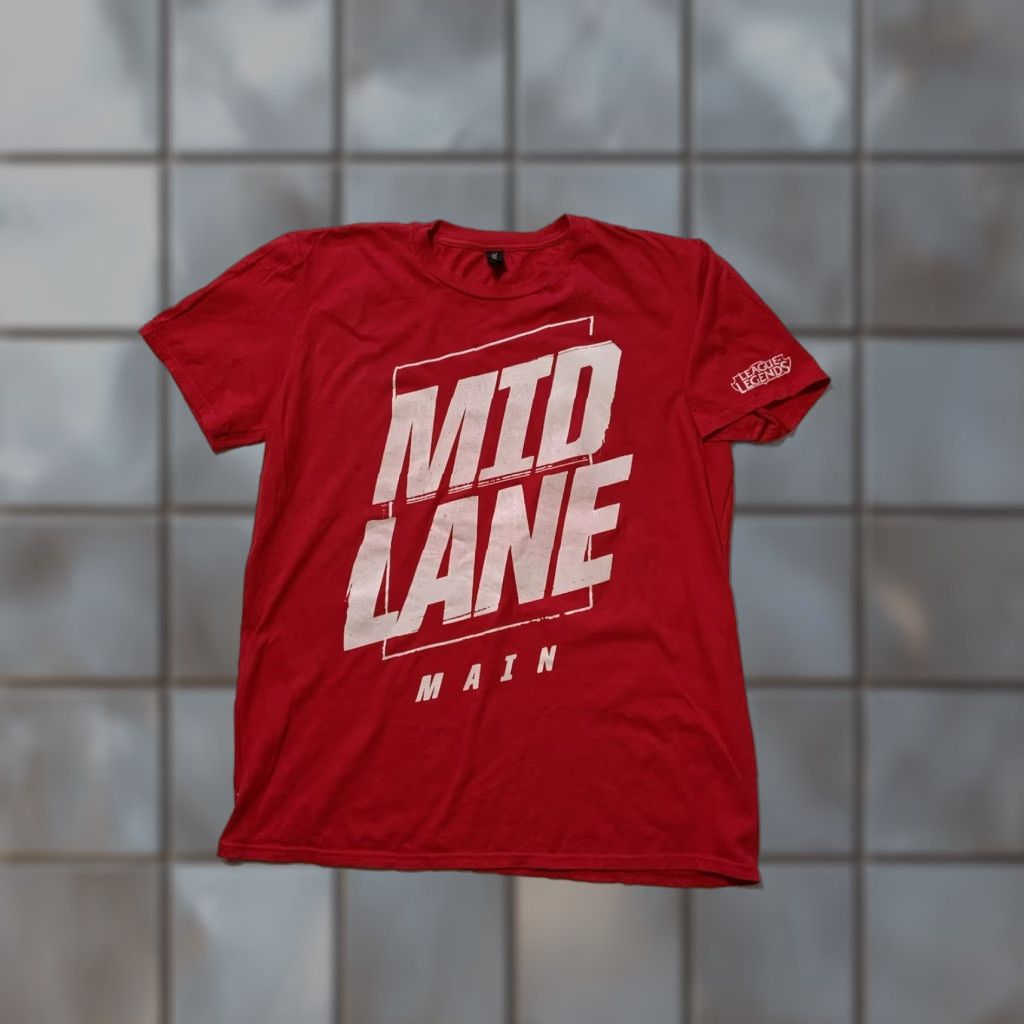 Anvil VINTAGE League Of Legends PAX East Exclusive Mid Lane Main Power Without Limit Gaming Graphic T-Shirt Sz. L Men Red Size US L / EU 52-54 / 3 - 1 Thumbnail