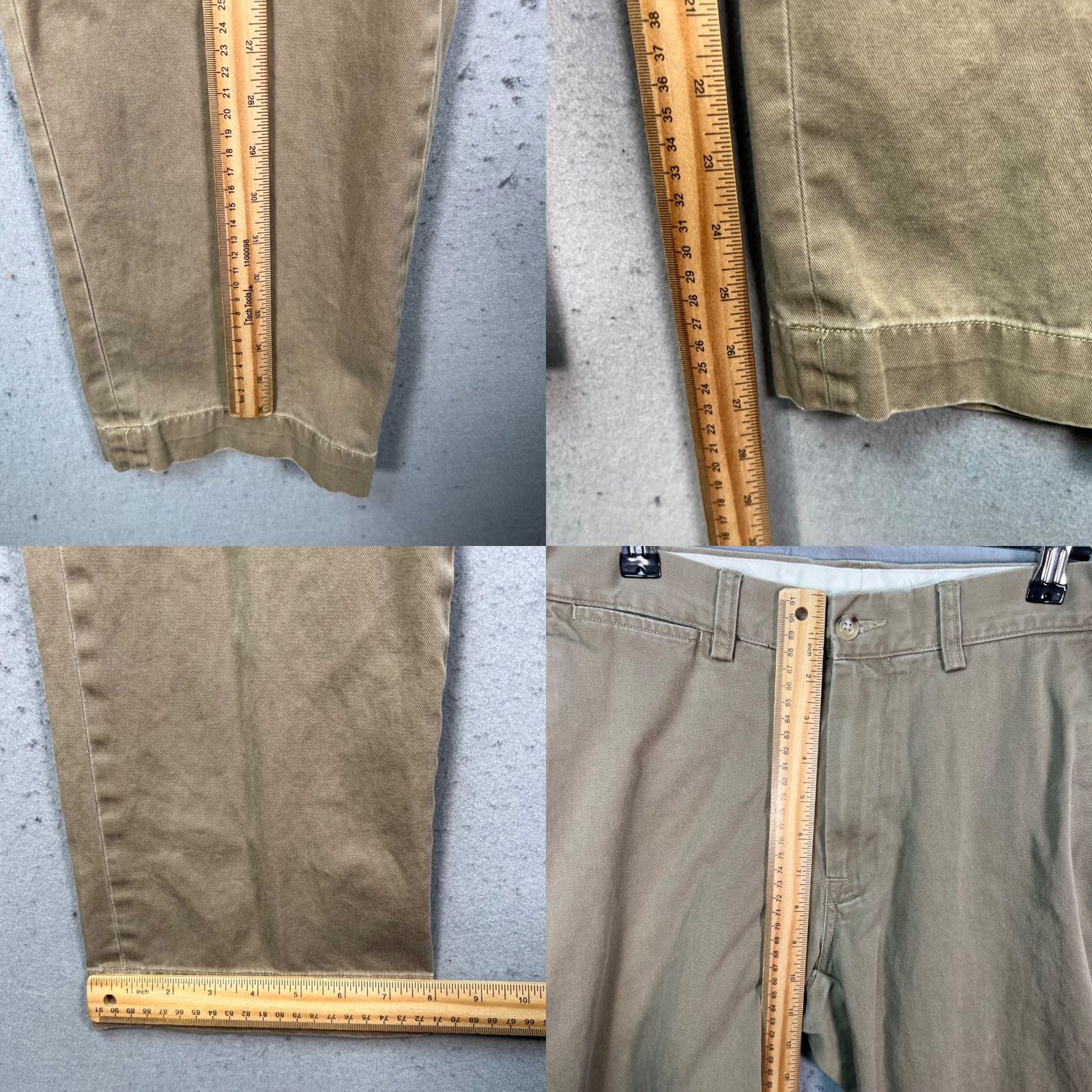 Polo Ralph Lauren Polo Ralph Lauren Mens Chino Pants 32x28 Classic Fit Khaki 100% Cotton Beige Straight Front Pockets Slit Pocket Size US XS / EU 42 / 0 - 8 Thumbnail