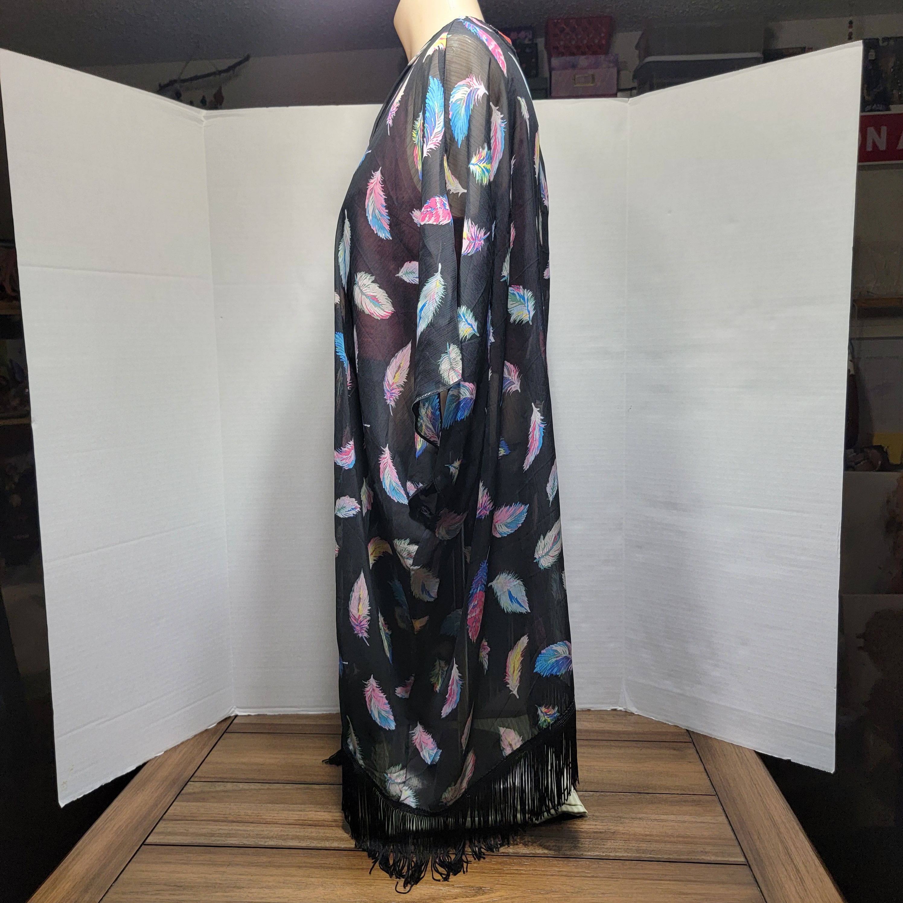 Other Xhilaration Sheer Cover Jacket w/Fringe- Size L/XL Size L / US 10 / IT 46 - 3 Thumbnail