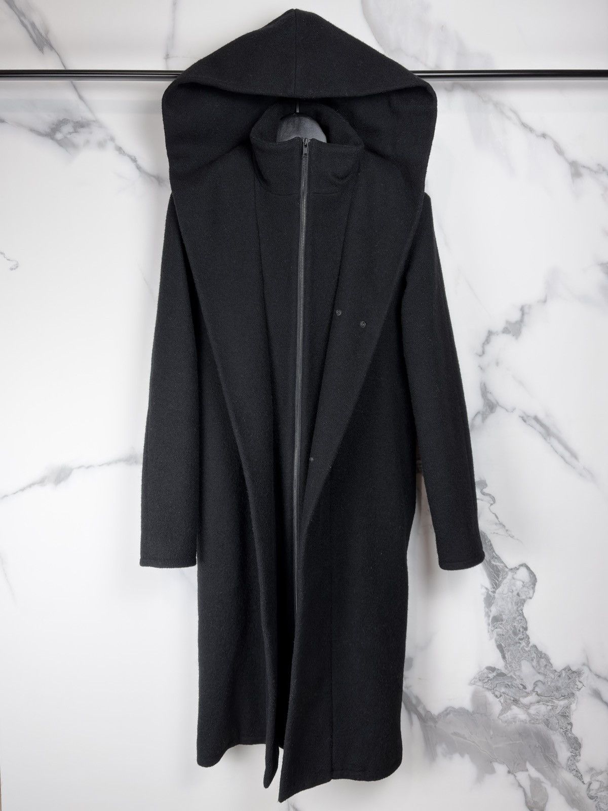 Raf Simons AW00 Raf Simons Confusion Hooded High Neck Full Zip Coat Size US S / EU 44-46 / 1 - 6 Thumbnail