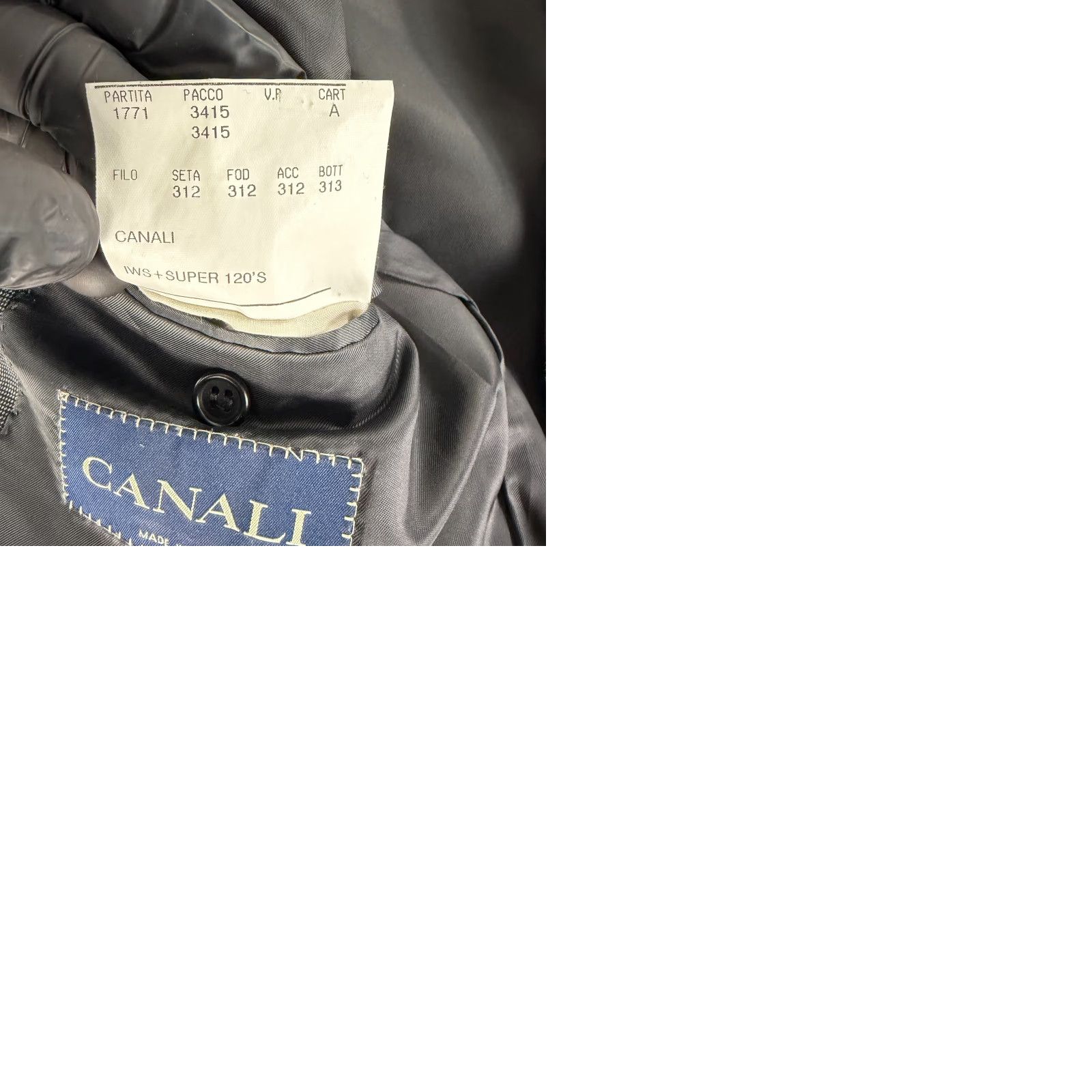 Canali Canali Blazer Coat Jacket Mens 44R Gray 100% Wool Made in Italy LS Blazer Size 44R - 10 Thumbnail