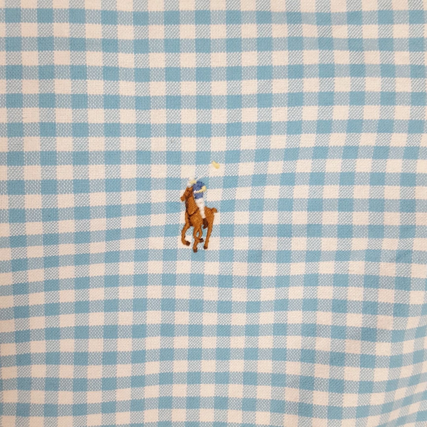 Ralph Lauren VINTAGE Ralph Lauren Blue Plaid Button-Up Dress Shirt XL Long Sleeve Collared Preppy Mens 90s Size 46R - 3 Thumbnail
