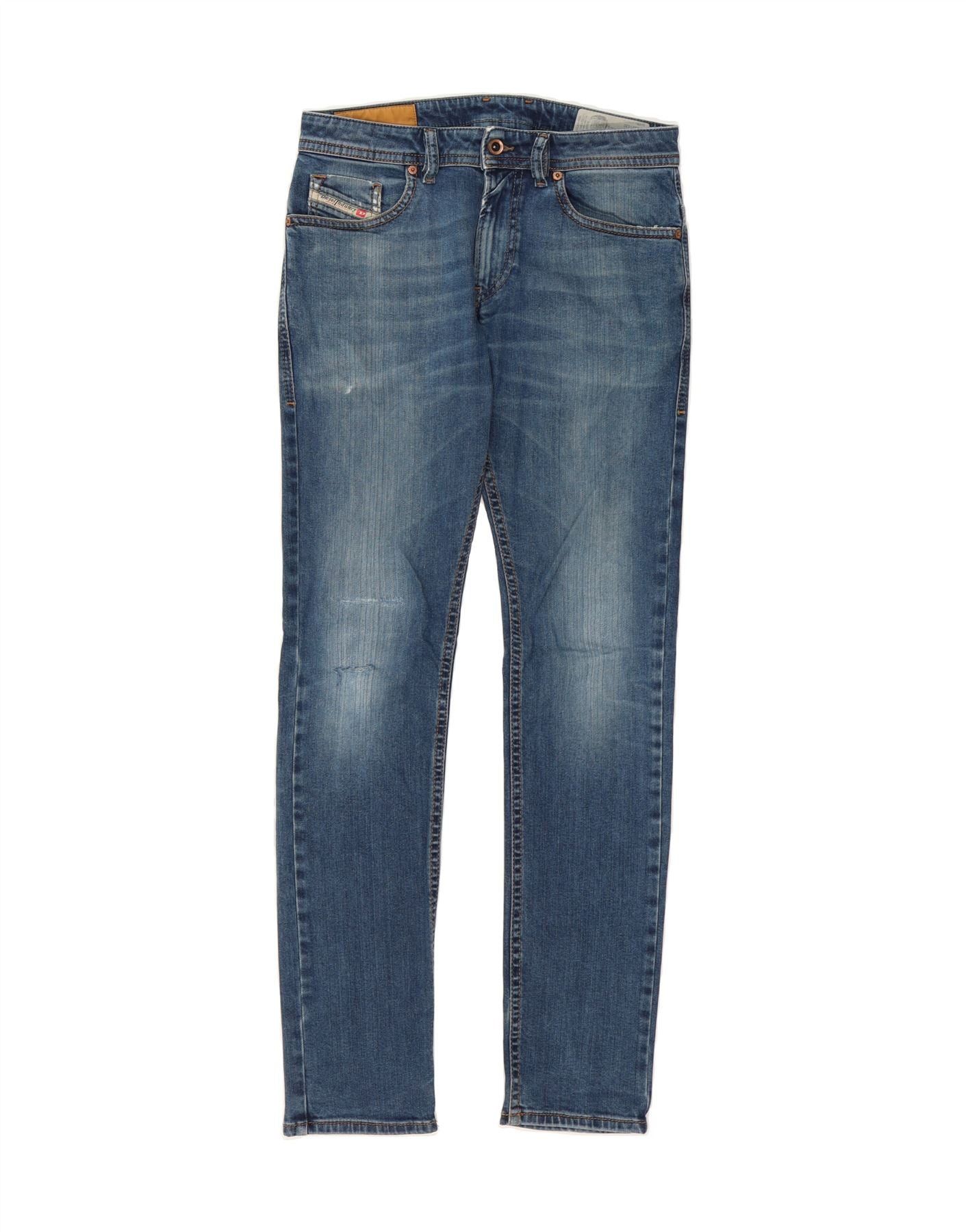 Diesel Womens Thommer Slim Skinny Jeans W29 L32 Blue Cotton Size 42" / US 20 - 1 Thumbnail