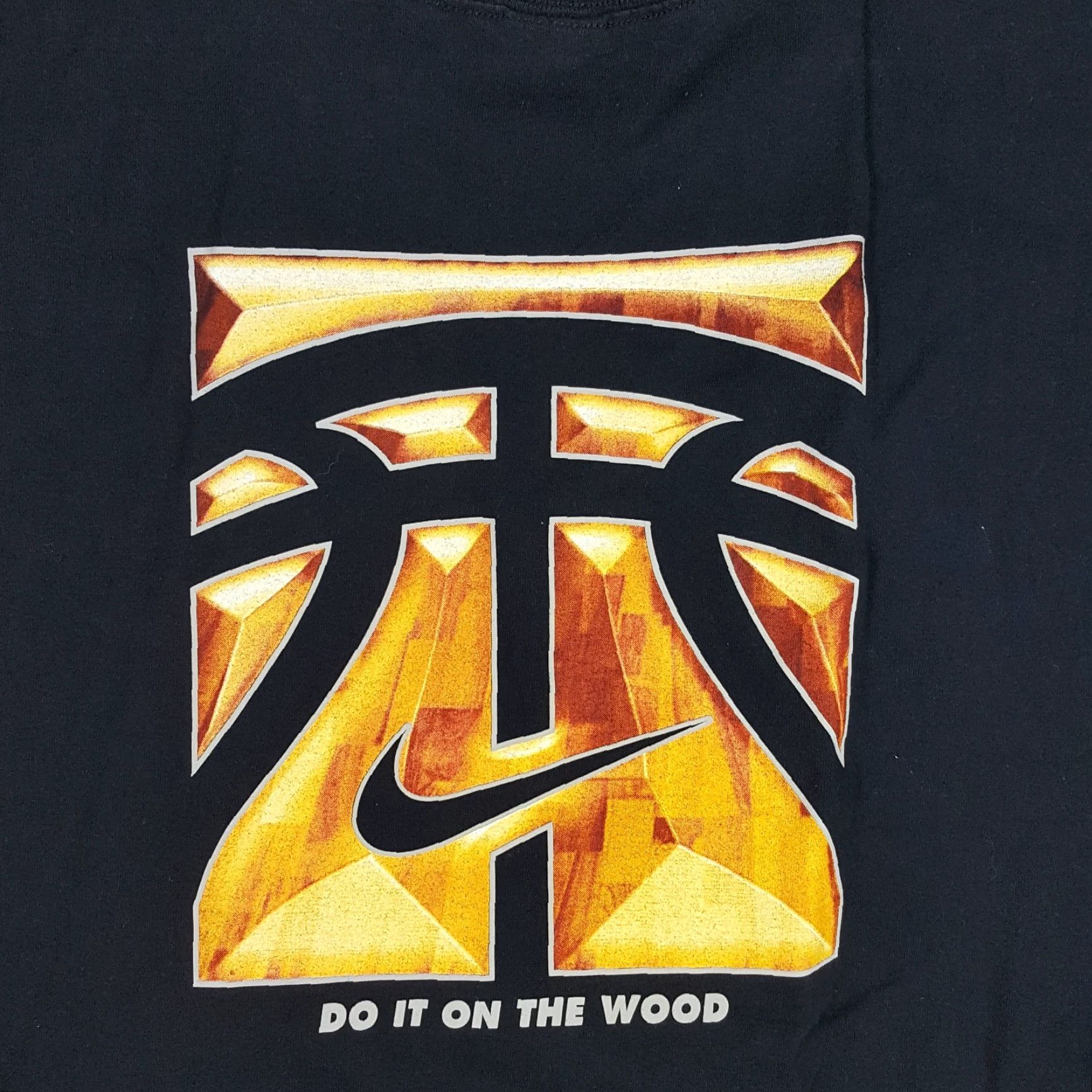 Nike VINTAGE Nike Just Do It Basketball Swoosh Logo Tank Top Mens Medium Black Cotton Embroidered 90s 00s Y2K Sports Tee Mens Size US M / EU 48-50 / 2 - 5 Thumbnail