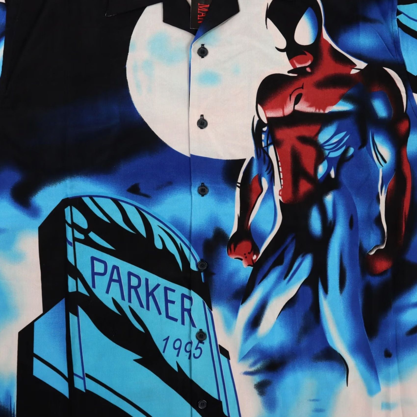 Vintage VINTAGE Marvel Comics Spider Man Peter Parker Button Up Shirt MENS XL Blue ParkER 95 Size US XL / EU 56 / 4 - 2 Thumbnail