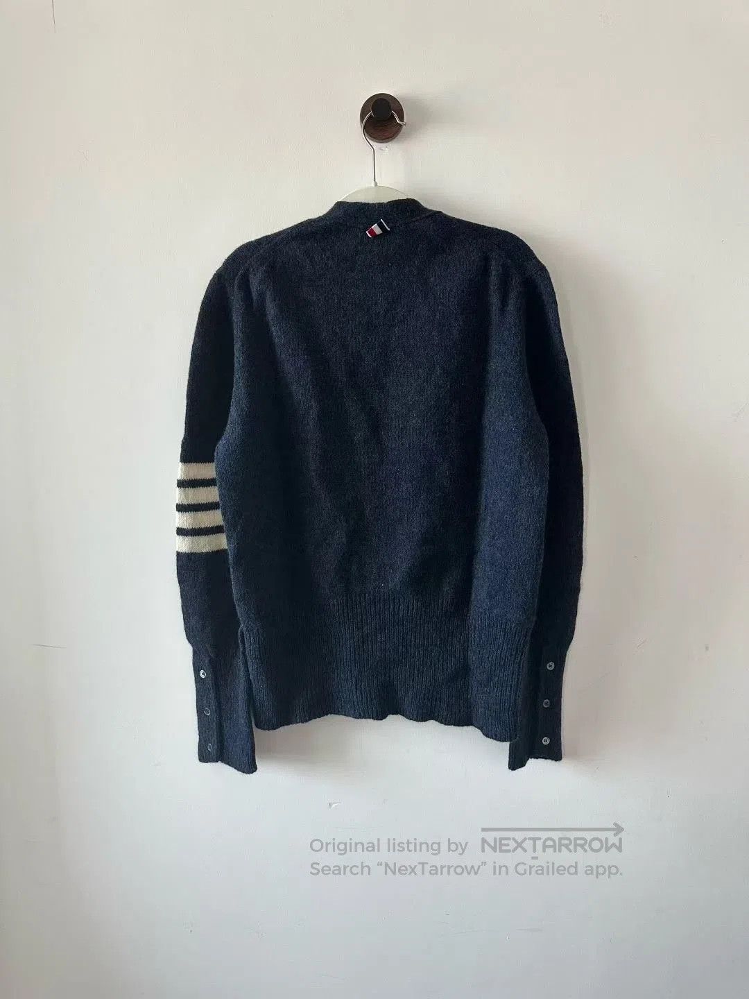 Thom Browne Thom Browne Dark Blue Wool Cardigan. Size US L / EU 52-54 / 3 - 2 Thumbnail