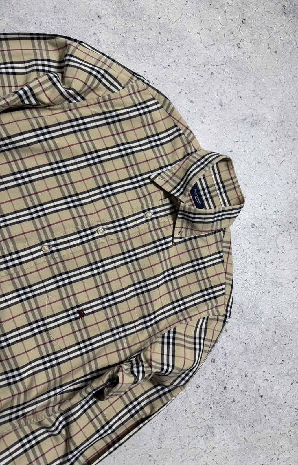 Burberry Burberry London Luxury Button Up Shirt Checked Vintage Size US M / EU 48-50 / 2 - 4 Thumbnail