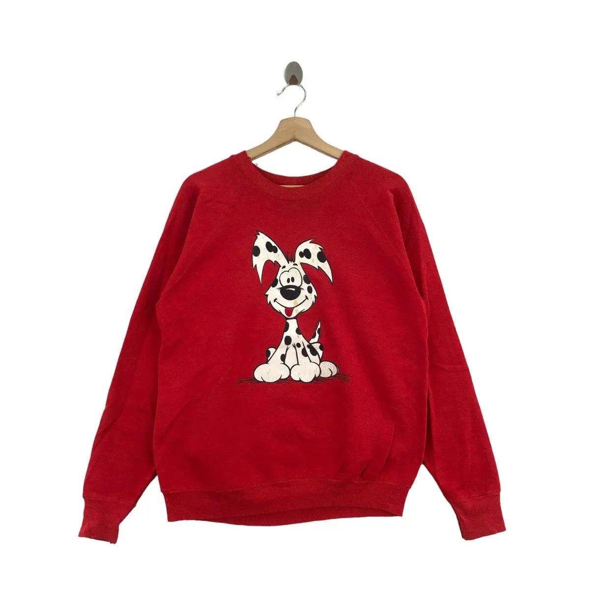 Vintage Vtg 1987 ASTERIX OBELIX DOGMATIX Stiggy Comic Sweatshirt Size L / US 10 / IT 46 - 1 Thumbnail