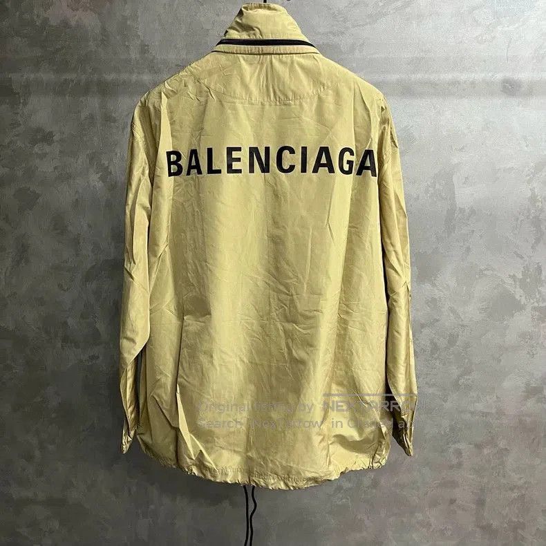 Balenciaga Balenciaga Khaki Back Logo Jacket Coat. Size US S / EU 44-46 / 1 - 2 Thumbnail