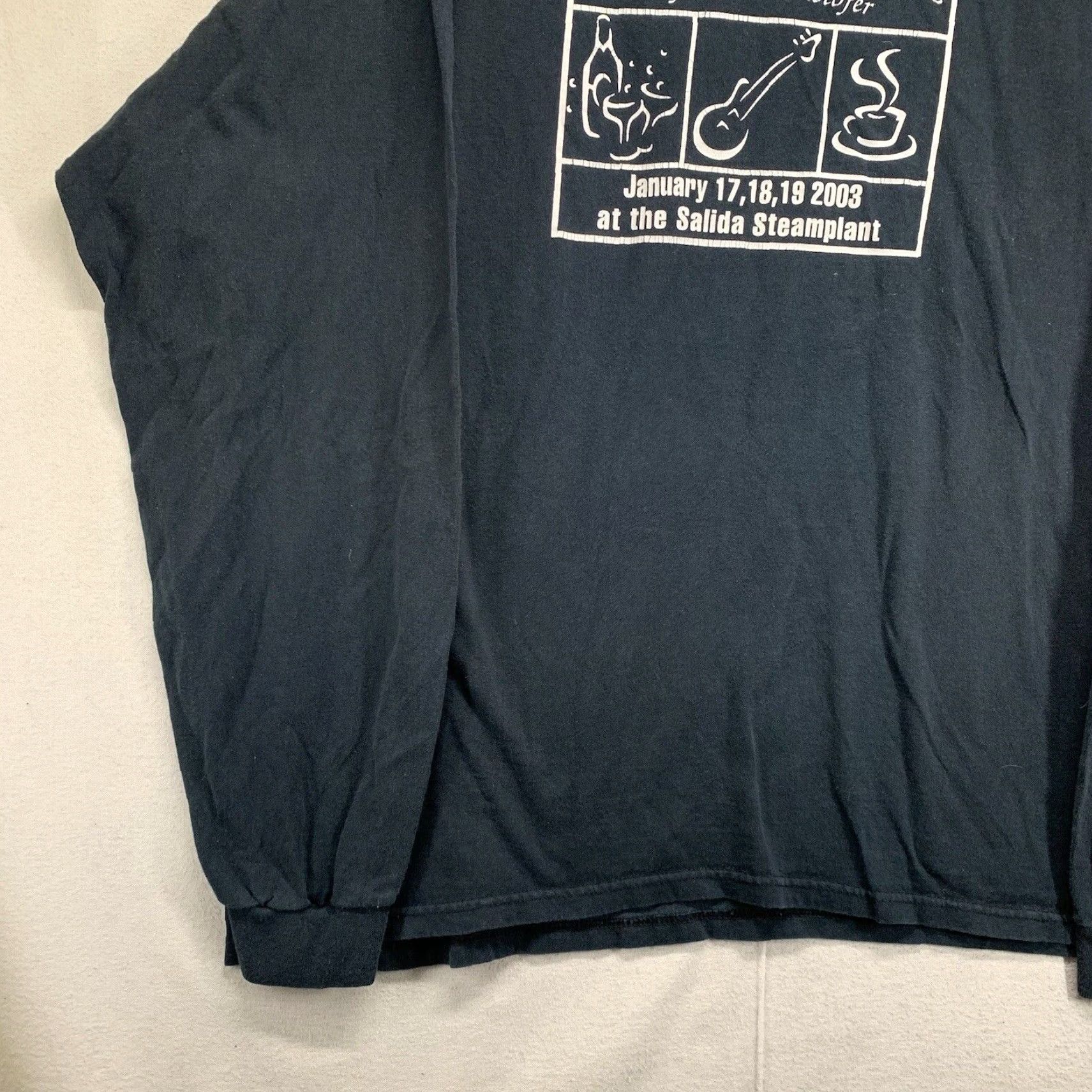 Anvil VINTAGE Anvil The Shadow Box Graphic Tee Long Sleeve Black XL Theater Mens Size US XL / EU 56 / 4 - 6 Thumbnail