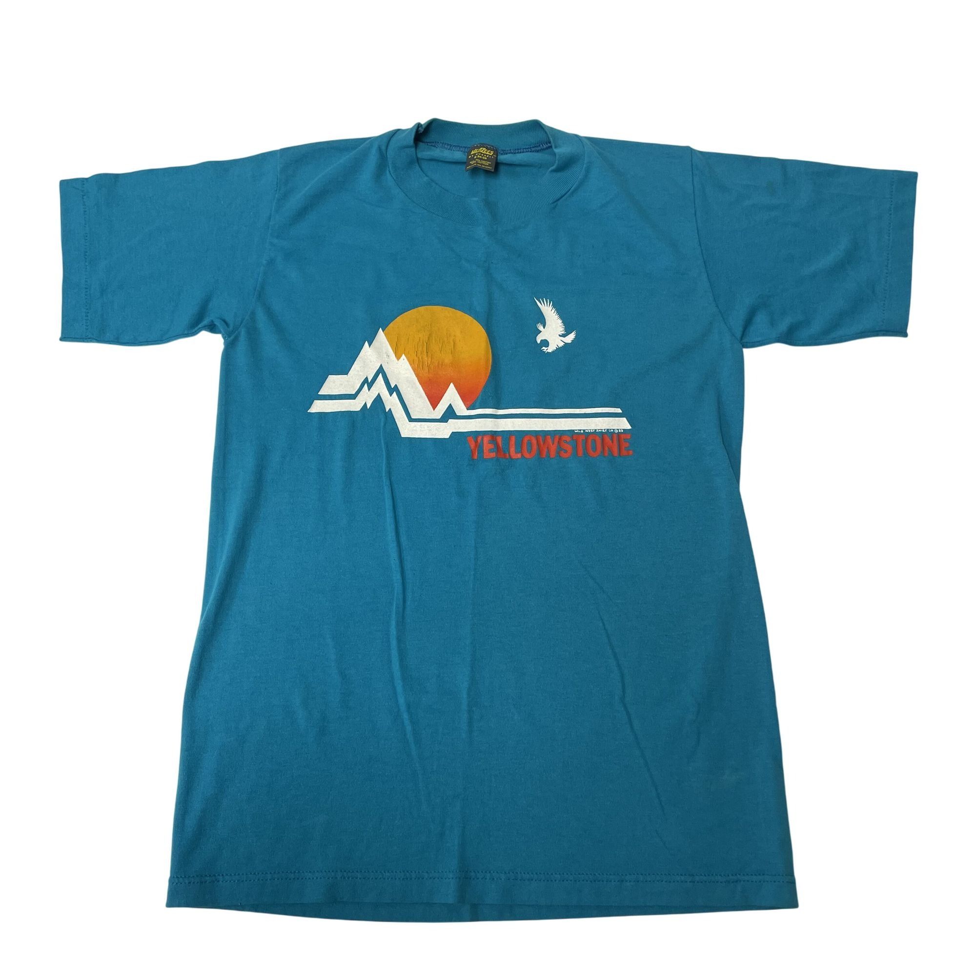 Russell Athletic Vtg Russell Turquoise 1983 YELLOWSTONE National Park T Shirt Size US S / EU 44-46 / 1 - 1 Thumbnail