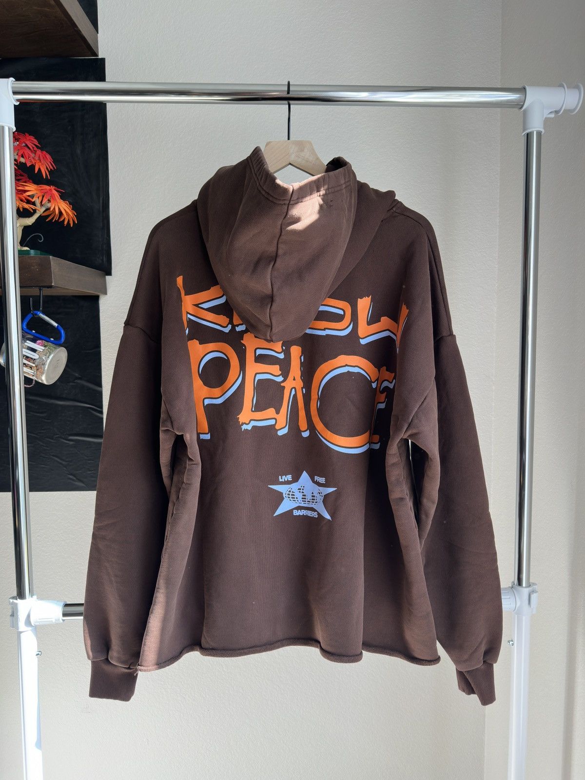 Barriers Know Justice Know Peace Hoodie Brown Size US M / EU 48-50 / 2 - 2 Thumbnail