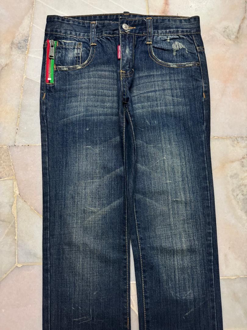 Japanese Brand 💥DSQUARED INSPIRED RUSTY MUDWASH DARK DENIM JEANS Size US 29 - 3 Thumbnail