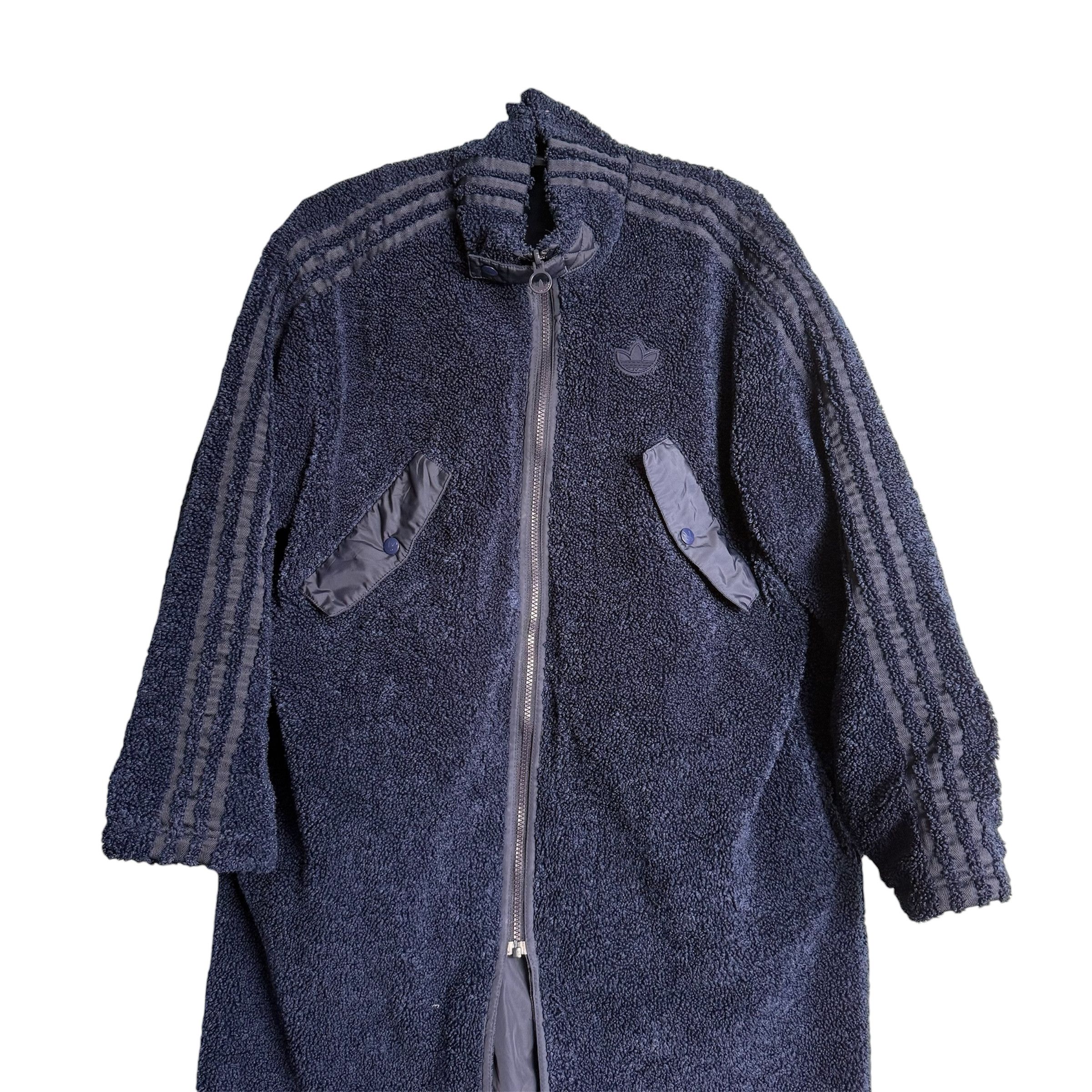 Adidas 🔥RARE🔥Vintage Adidas Reversible Long Boa Fleece Coat Size US S / EU 44-46 / 1 - 2 Thumbnail