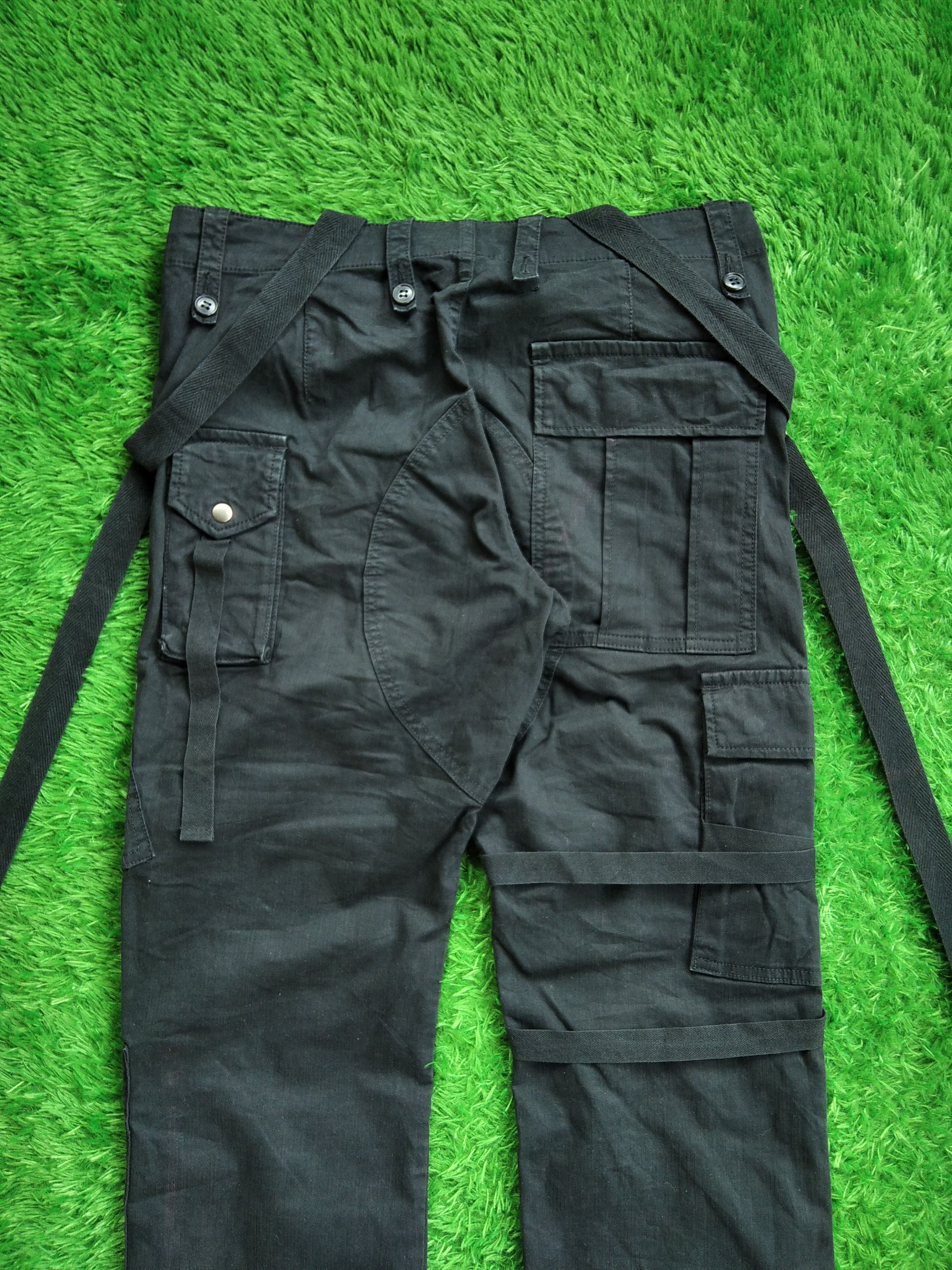 If Six Was Nine × Japanese Brand × Le Grande Bleu (L.G.B.) Vtg 00s Endeneu Maxm Bondage Spike Punk Cargo Pants Size US 31 - 6 Thumbnail