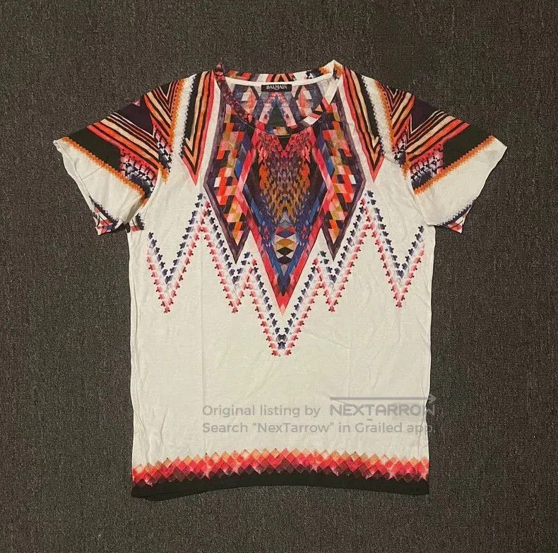 Balmain Balmain Short Sleeve Graphic Print T. Size US M / EU 48-50 / 2 - 1 Thumbnail