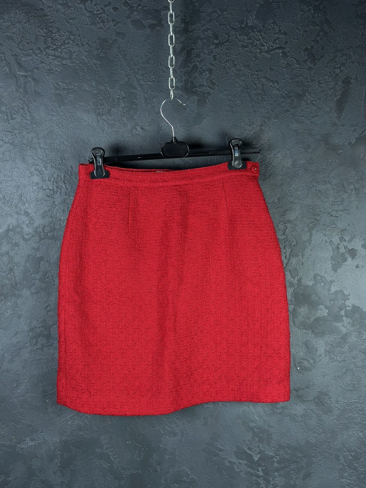 Versace × Vintage Archive!! VERSACE Classic V2 80s Red Skirt Jacket Suit Wool Size M / US 6-8 / IT 42-44 - 17 Thumbnail