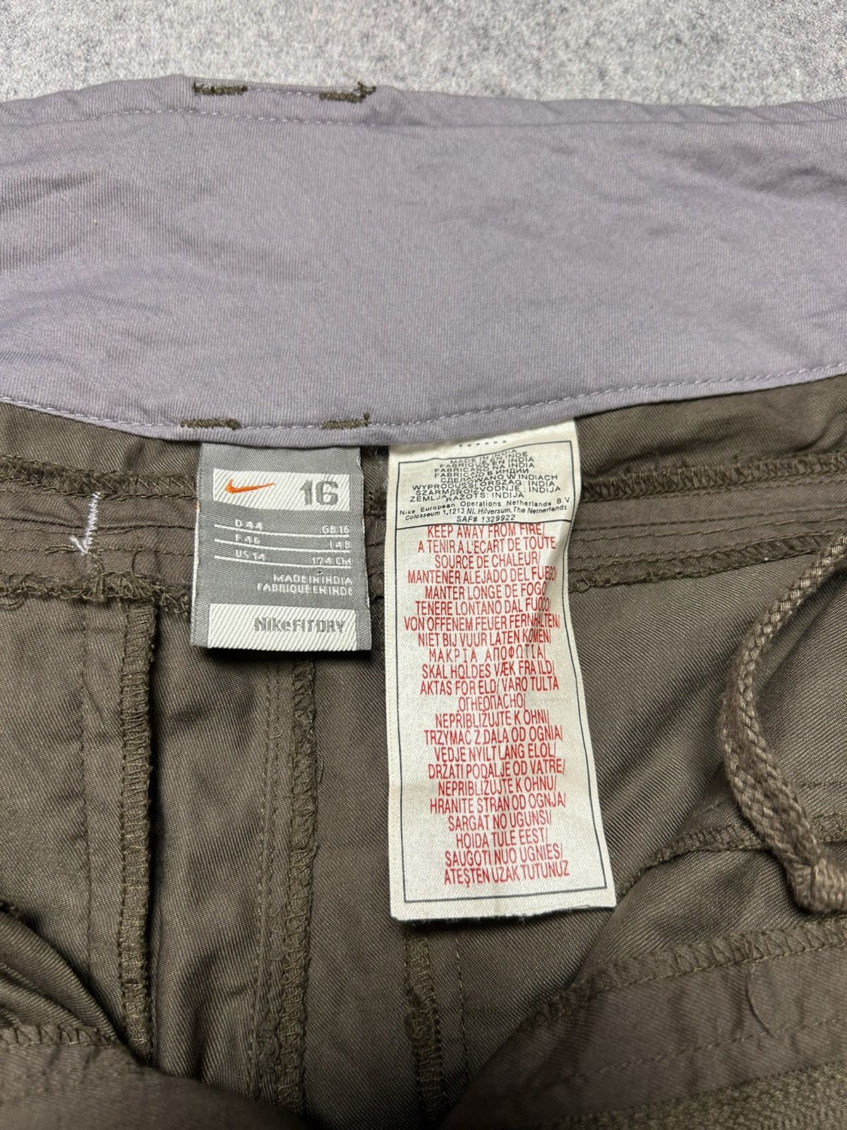 Nike × Vintage Vintage 2000’s Nike Small Swoosh Baggy Wide Leg Track Pants Size 36" / US 14 / IT 50 - 8 Thumbnail