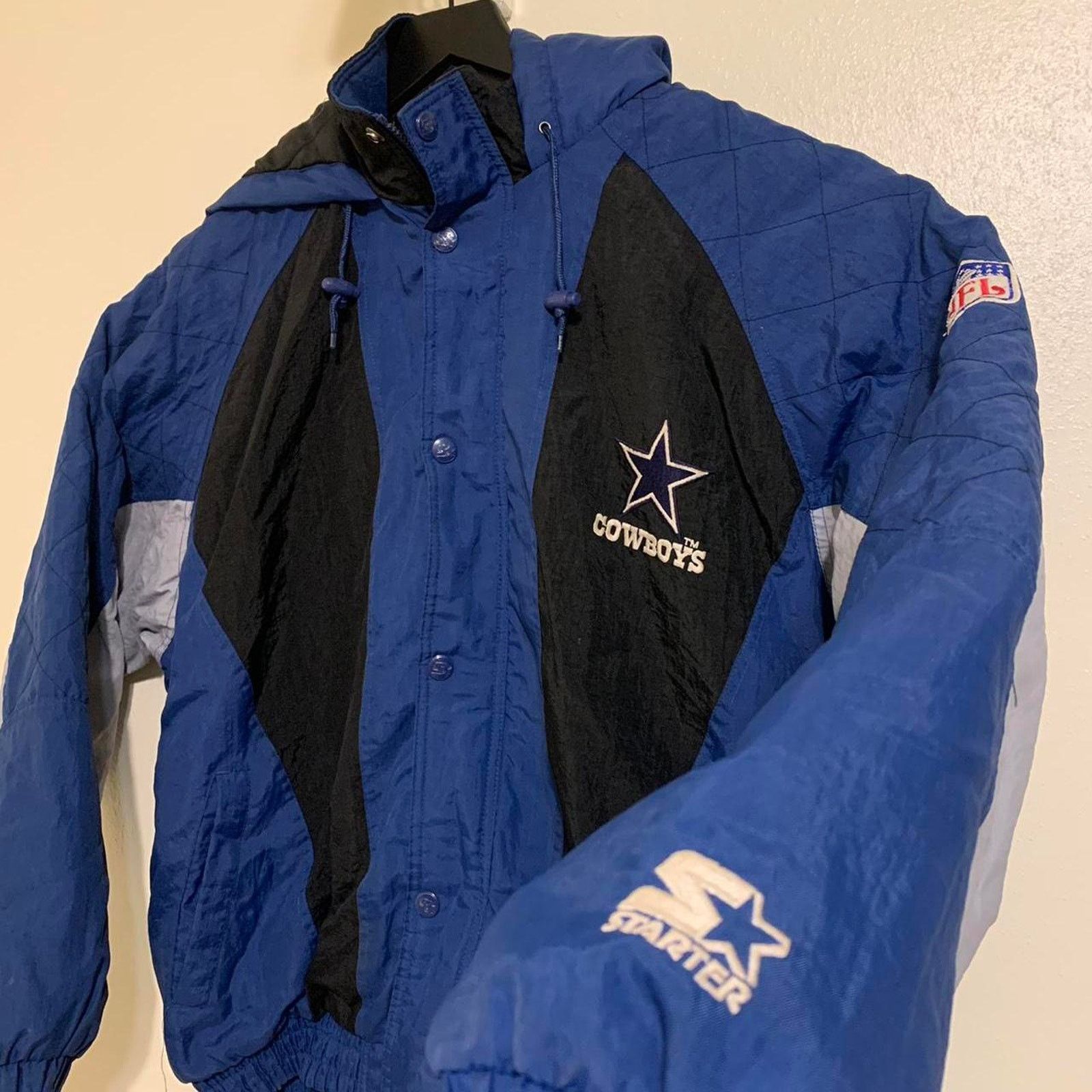 Starter Vintage 90s NFL Starter Dallas Cowboys Parka Jacket Size US XL / EU 56 / 4 - 2 Thumbnail