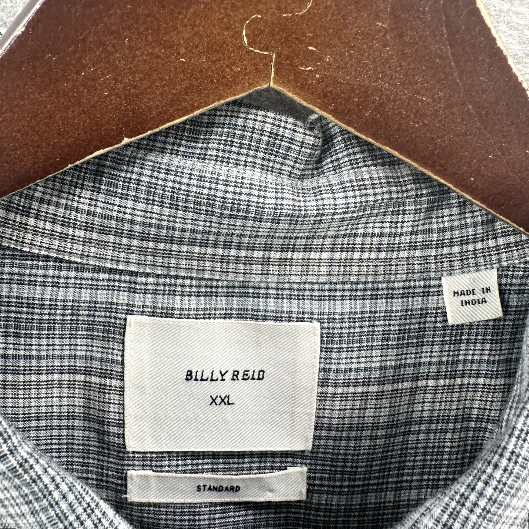 Billy Reid Billy Reid Plaid Button-Up Shirt Mens 2XL Gray Long Sleeve Casual Preppy Size US XXL / EU 58 / 5 - 6 Thumbnail