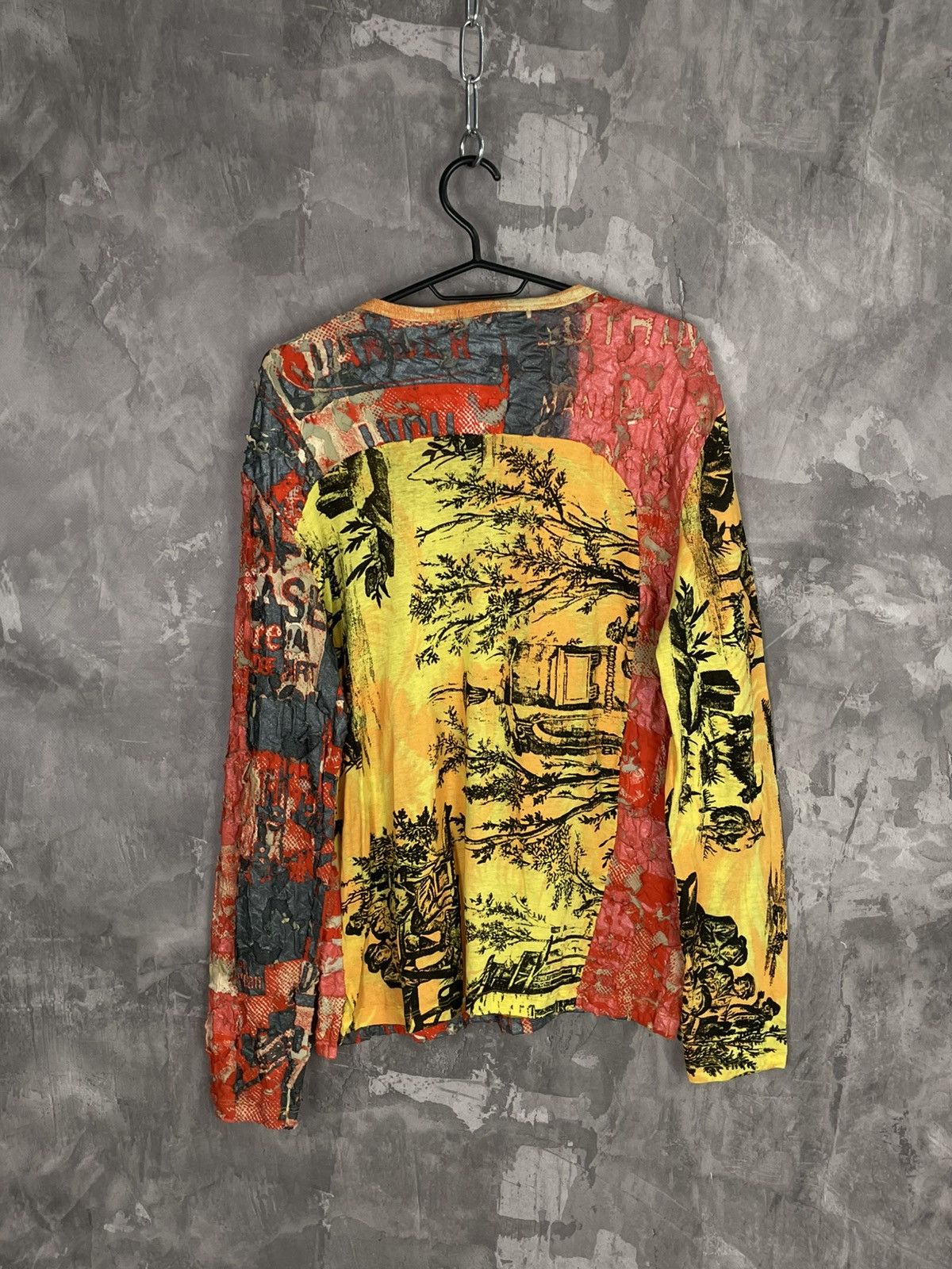 Custo Barcelona × Vintage VINTAGE Y2K CUSTO BARCELONA LONGSLEEVE PRINTED TOP Size M / US 6-8 / IT 42-44 - 2 Thumbnail