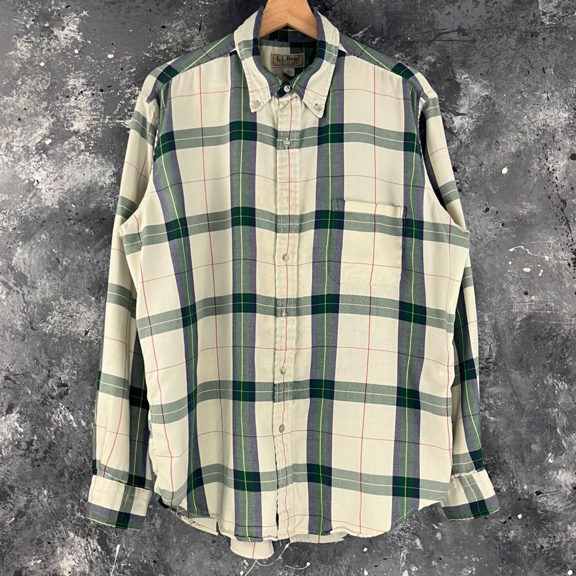 L.L. Bean × Vintage Vintage 90’s LL Bean shirt Size US L / EU 52-54 / 3 - 1 Thumbnail