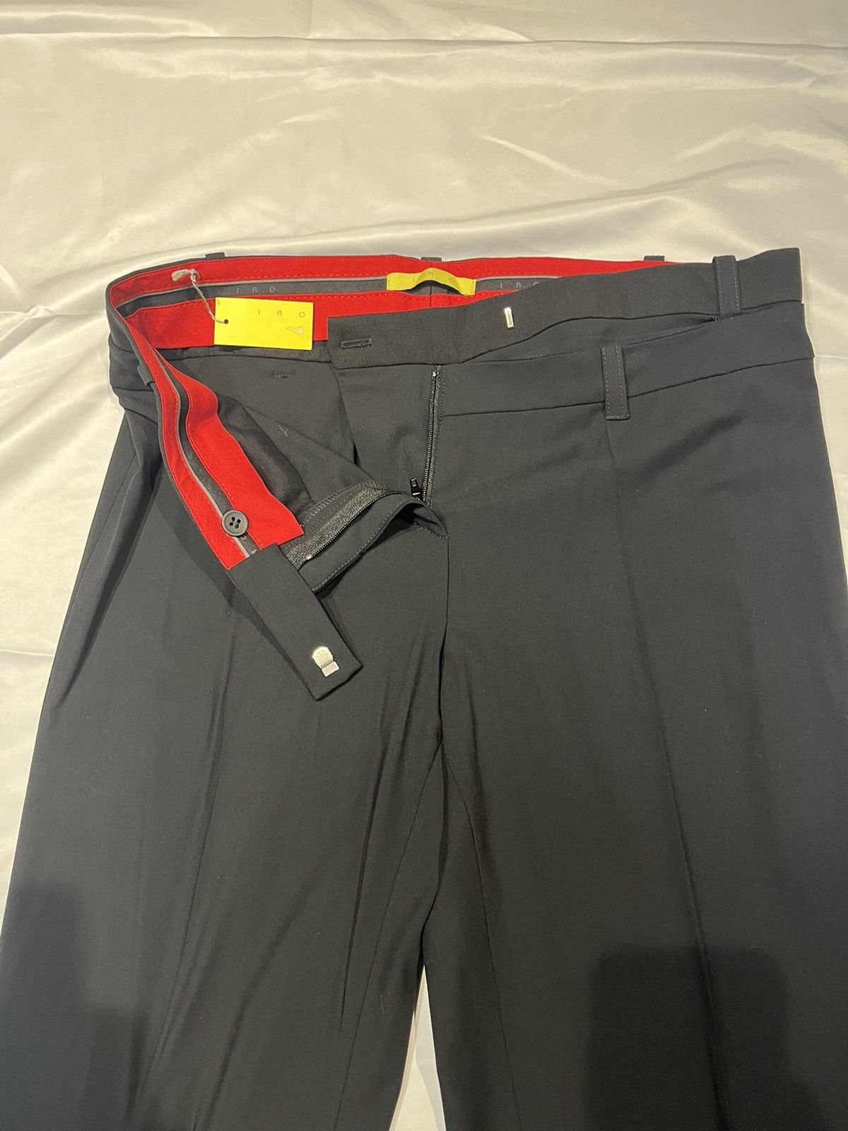 Iro × Vintage Iro Double Waist Belt Black Trouser Pants 90s Size US 40 / EU 56 - 3 Thumbnail