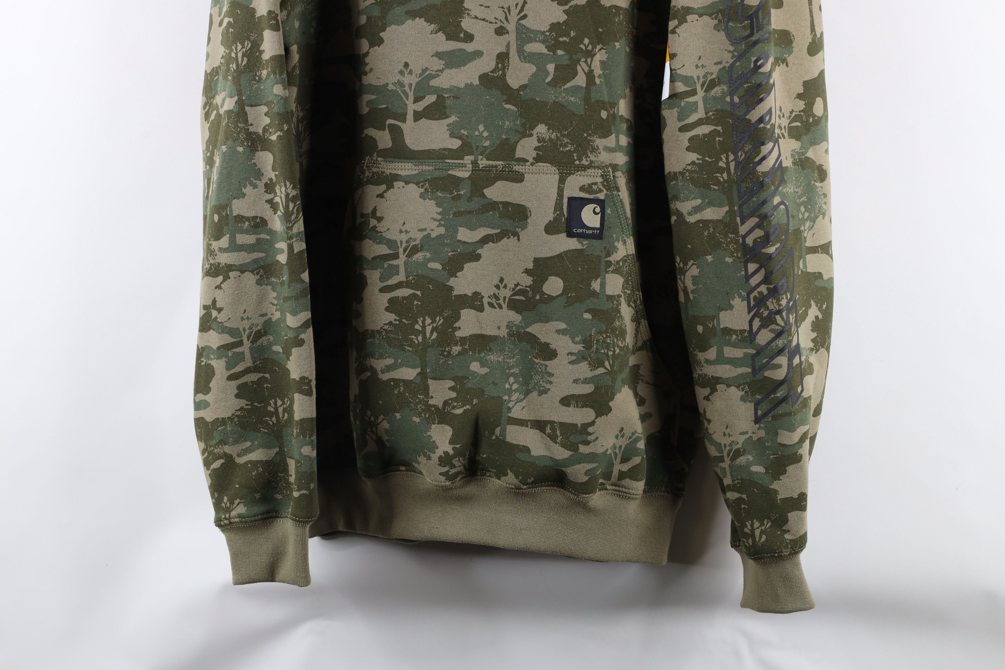 Carhartt New Carhartt Spell Out Camouflage Hoodie Sweatshirt Green Size US S / EU 44-46 / 1 - 3 Thumbnail
