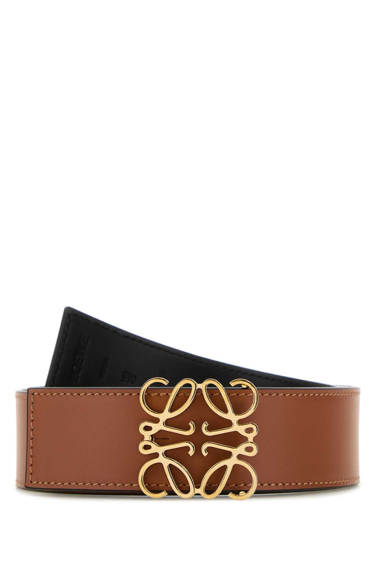 Loewe Caramel Leather Reversible Belt Size ONE SIZE - 1 Thumbnail