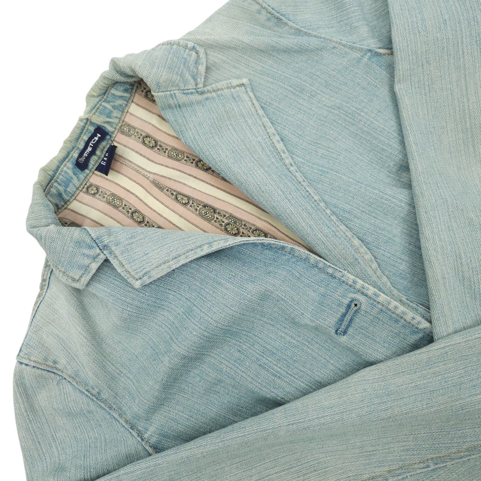 Gap GAP Denim Blazer Jacket Womens 2 READ Y2K Indie Light Wash Size XS / US 0-2 / IT 36-38 - 16 Thumbnail