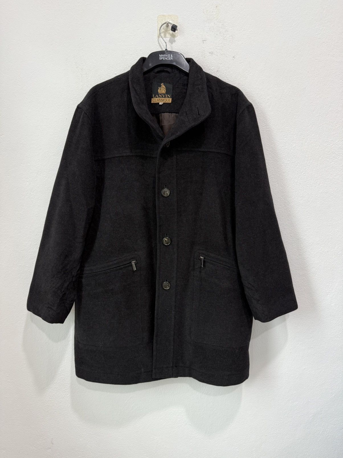 Lanvin Vintage Lanvin Classique Jacket, Wool Button Double Pocket Size US M / EU 48-50 / 2 - 1 Thumbnail