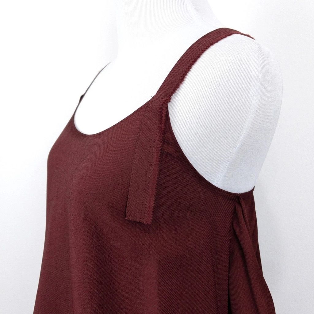Helmut Lang Helmut Lang Maroon Tank Top Size L / US 10 / IT 46 - 5 Thumbnail
